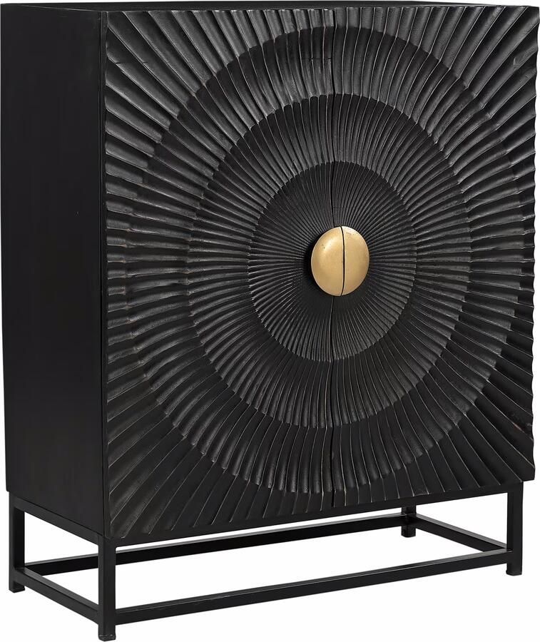 Artistiq Living Artistiq Dressoir Shantae Mangohout 75cm Zwart