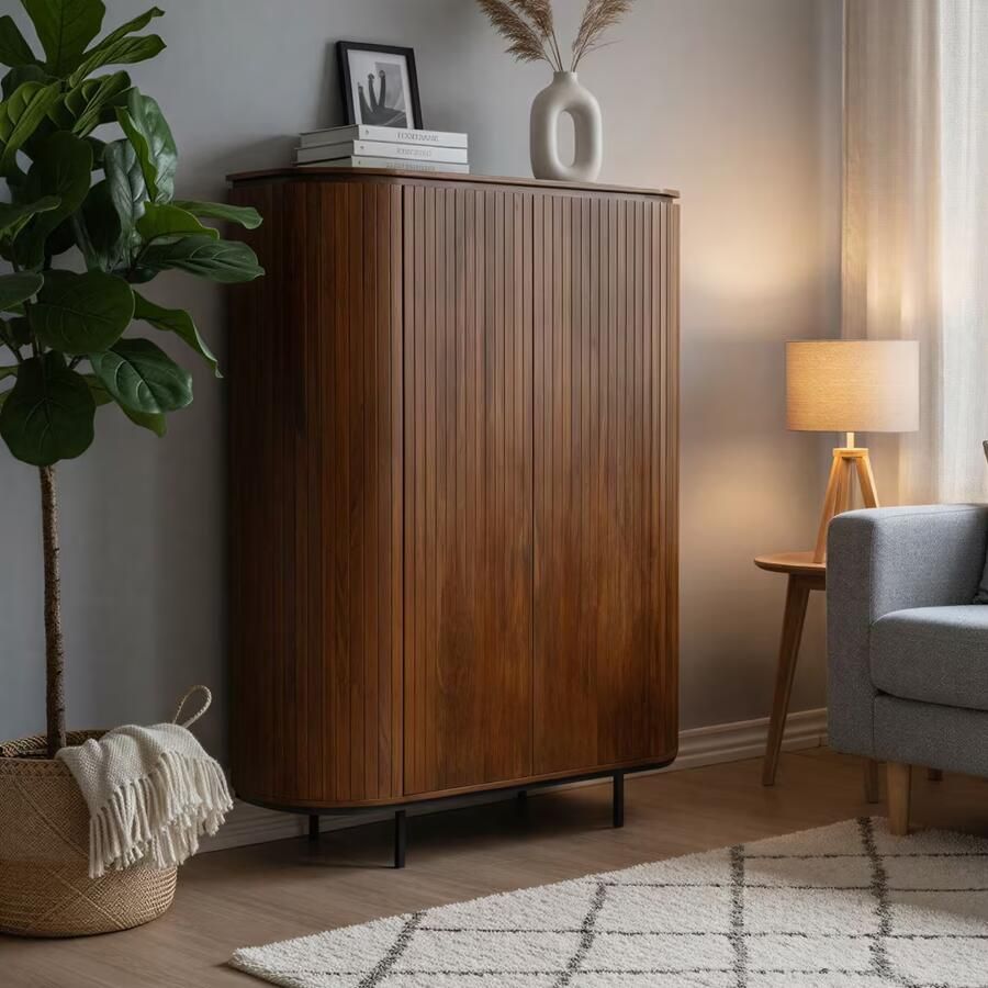 Artistiq Living Artistiq Opbergkast Tiphany Mangohout 151 x 115cm Bruin