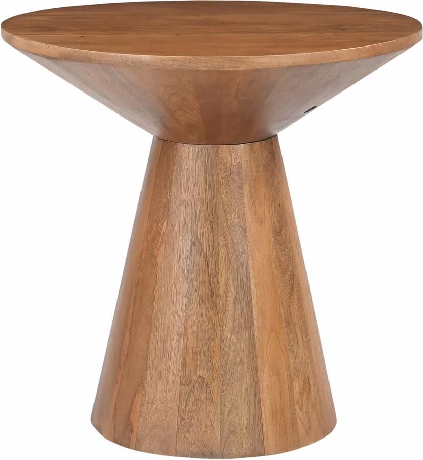 Artistiq Living Artistiq Ronde Bijzettafel Elicia Mangohout 60cm Bruin