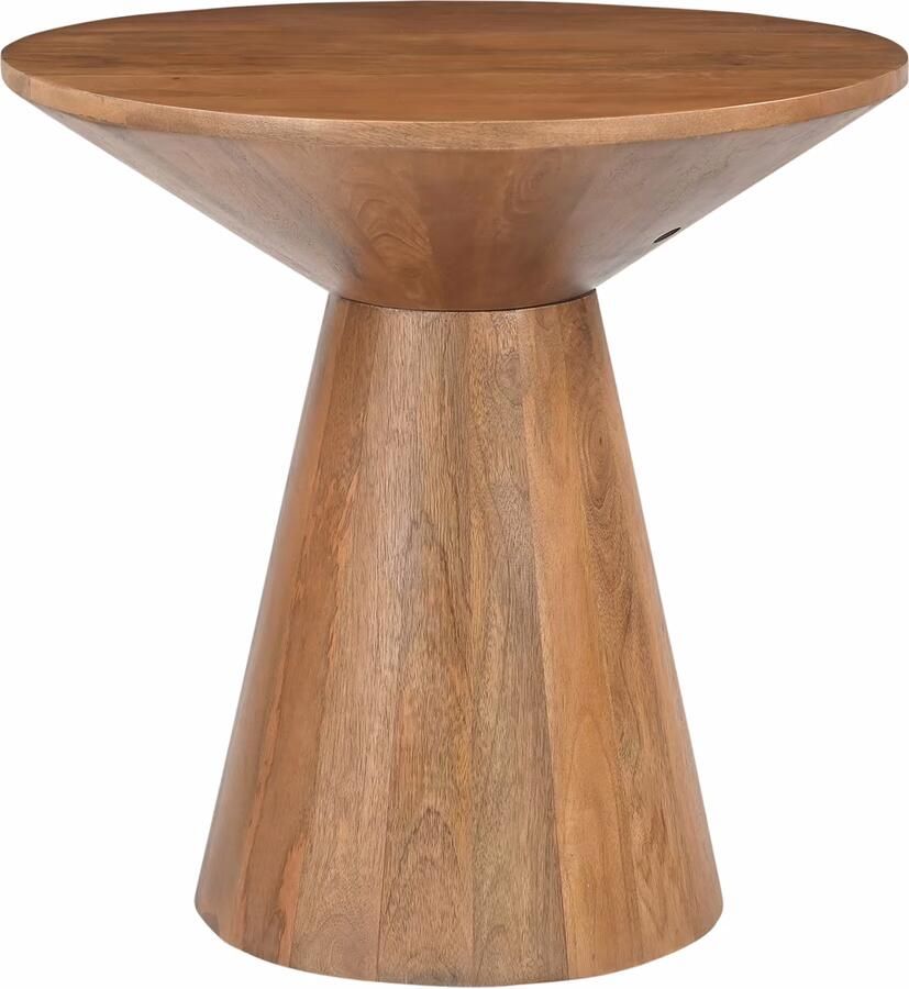 Artistiq Living Artistiq Ronde Bijzettafel Elicia Mangohout 60cm Bruin