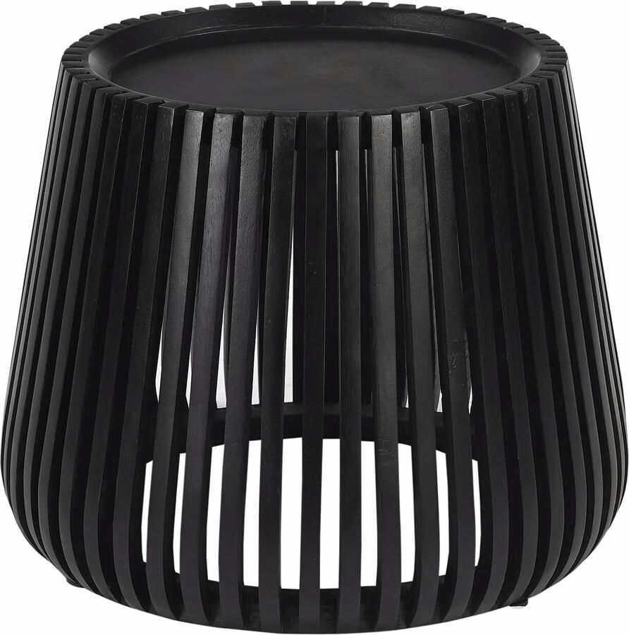 Artistiq Living Artistiq Ronde Bijzettafel Eriverto Mangohout 50cm Zwart