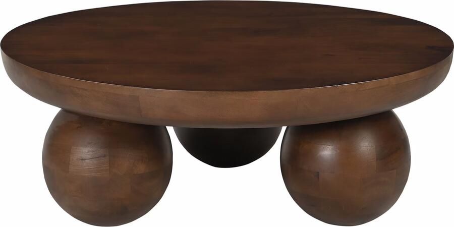 Artistiq Living Artistiq Ronde Salontafel Ambur Mangohout 90cm Bruin