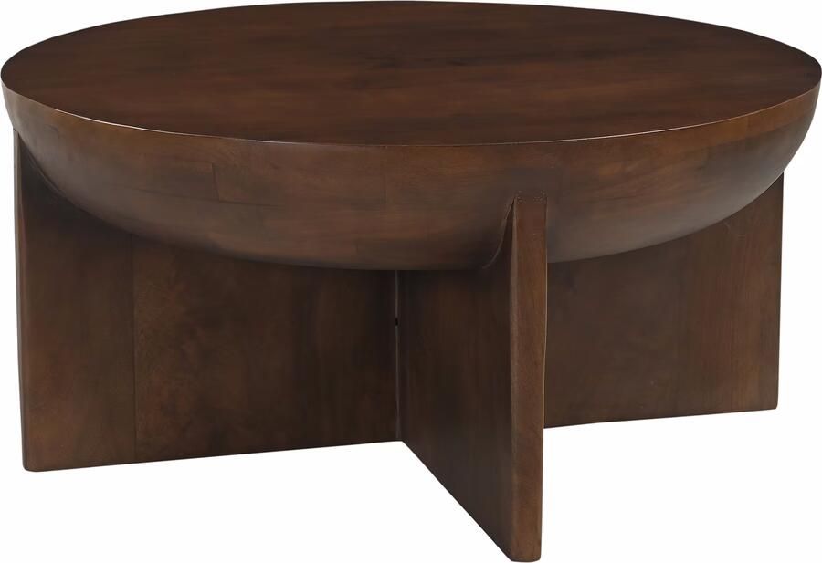 Artistiq Living Artistiq Ronde Salontafel Makesha Mangohout 90cm Bruin