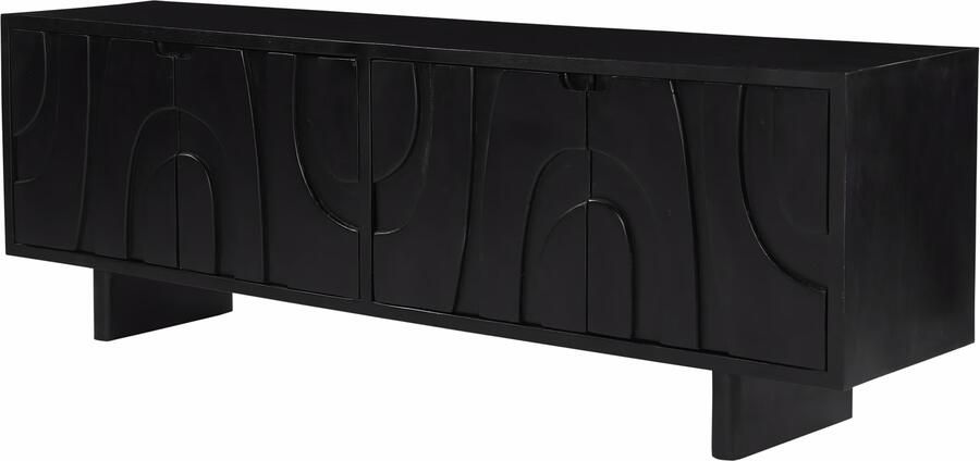 Artistiq Living Artistiq TV-meubel Elisebeth Mangohout 180cm Zwart