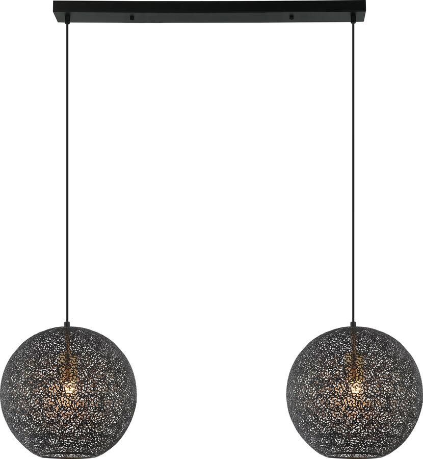 BASE Hanglamp Kasee 2-lamps Zwart
