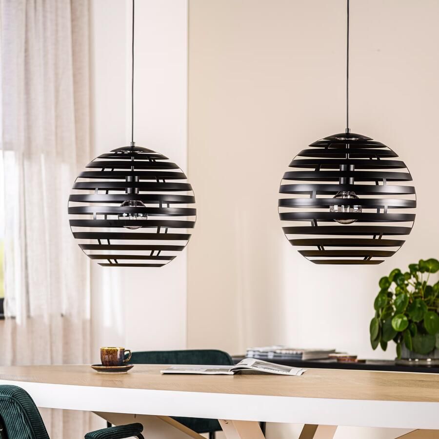BASE Hanglamp Lando 2-lamps Zwart