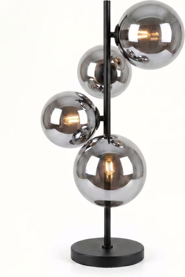 BASE Tafellamp Kali 4-lamps Glas Smoke