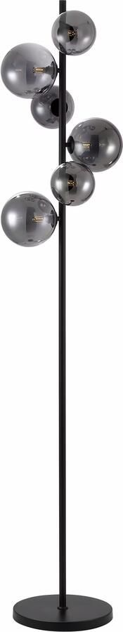 BASE Vloerlamp Kali 6-lamps Glas Smoke
