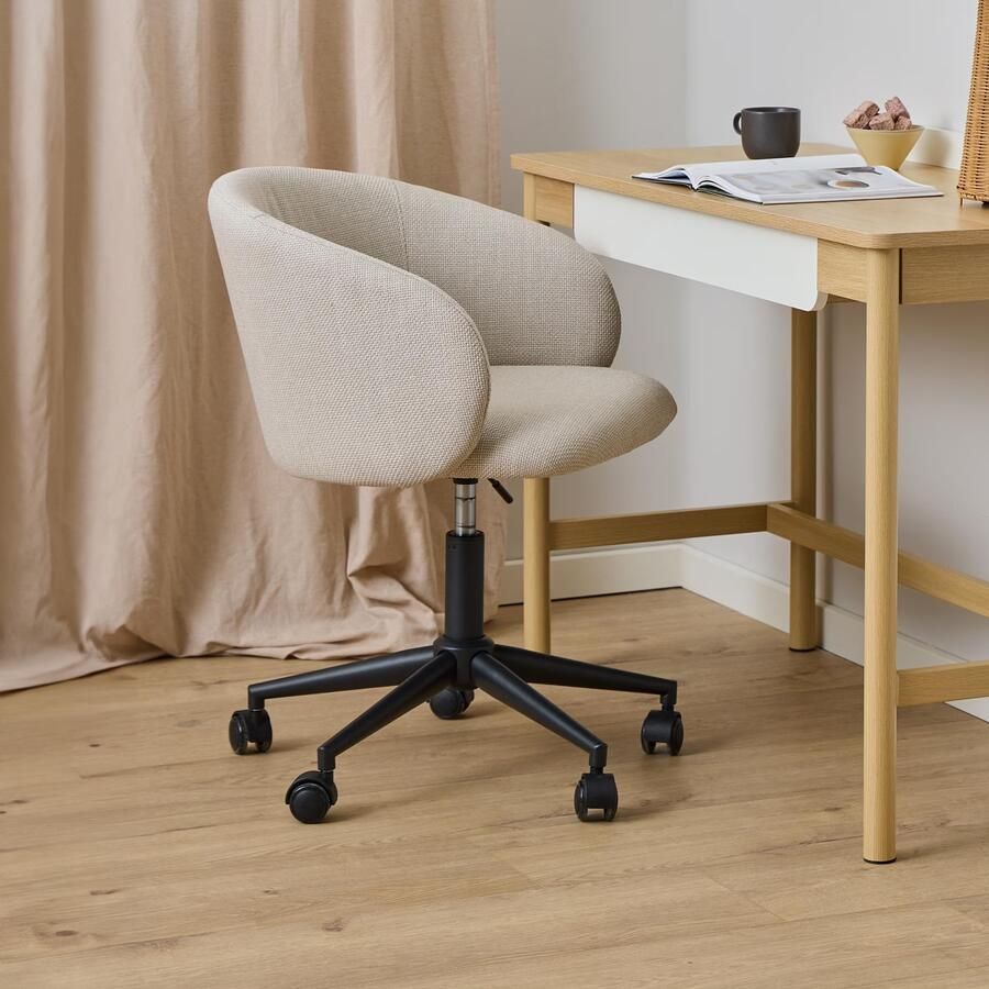 Bendt Bureaustoel Cristi Structuurstof Beige