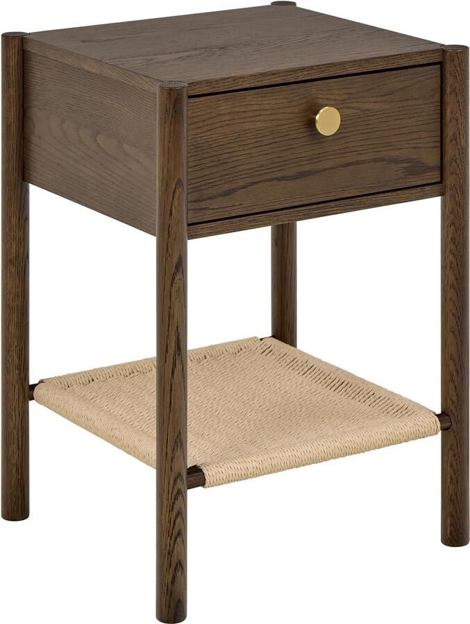 Bendt Nachtkastje Hebert Eikenfineer Met 1 lade Bruin