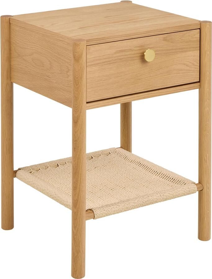 Bendt Nachtkastje Hebert Eikenfineer Met 1 lade Naturel