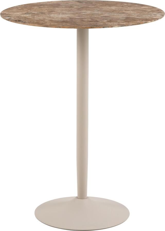 Bendt Ronde Bartafel Tempest Keramiek met marmerlook 80cm Bruin Grijs