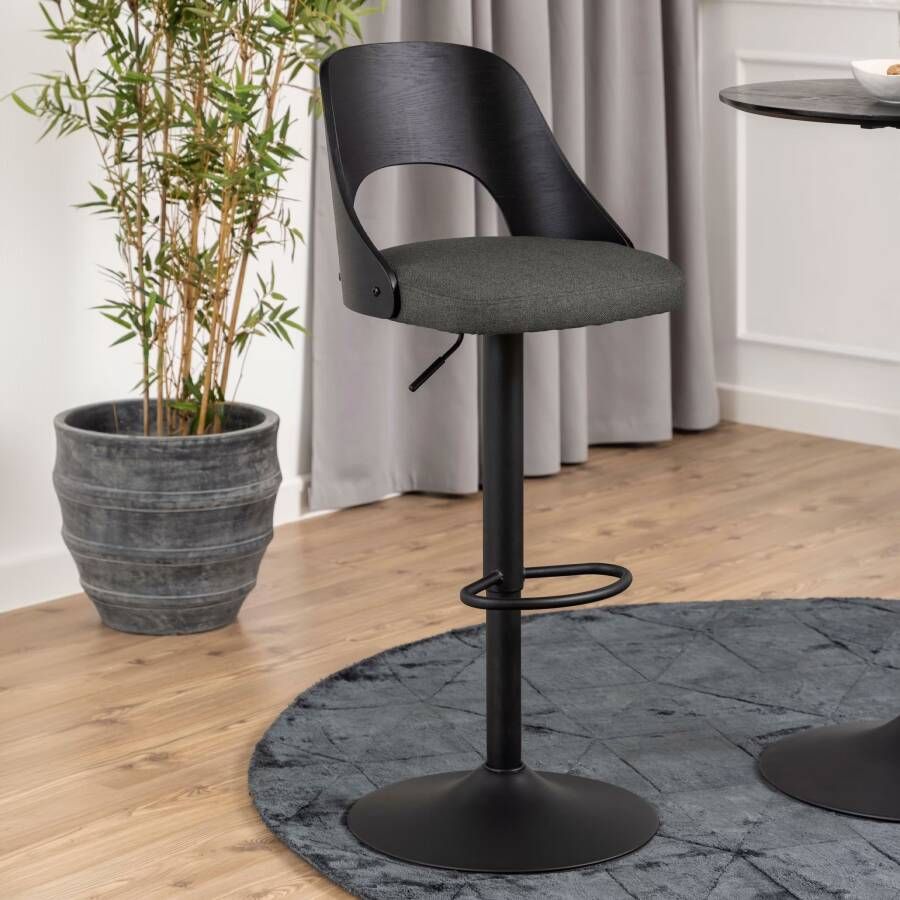 Bendt Draaibare Barkruk Vila Donkergrijs (zithoogte 62-84cm)