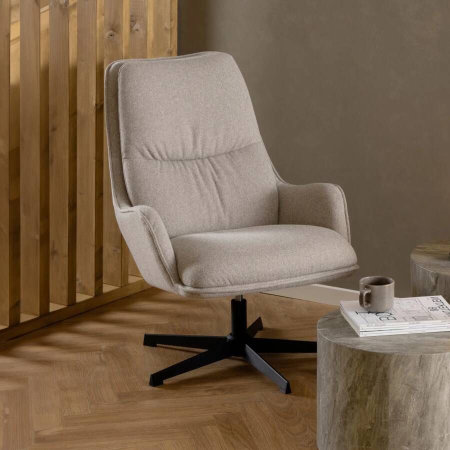 Bendt Draaifauteuil Damiano Stof Beige