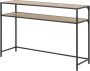 Merkloos Sans marque Sidetable Sabro met 2 wild eiken bladen - Thumbnail 3