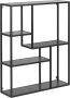 Giga Living Meubelen-Online Honkytonk Wandrek asymmetrisch zwart essen 20x75x91cm Industrieel - Thumbnail 2