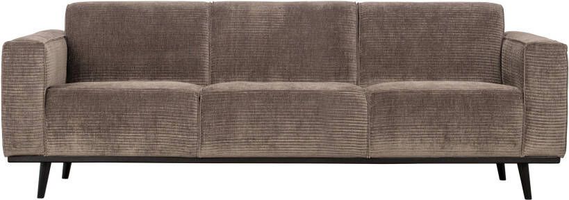 BePureHome Bank 3-zits 'Statement' Rib kleur Taupe