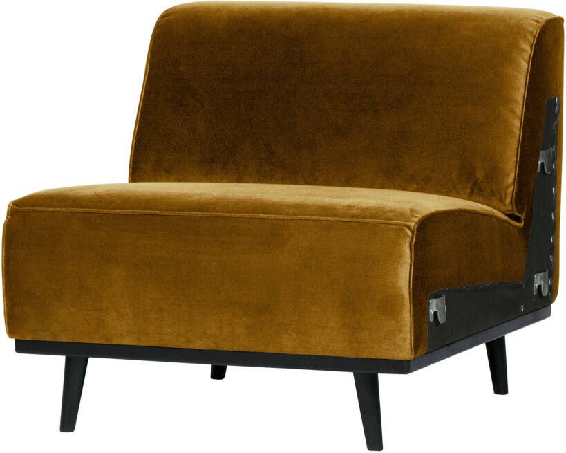 BePureHome Bank 'Statement' 1-zits Element Velvet kleur Honing Geel