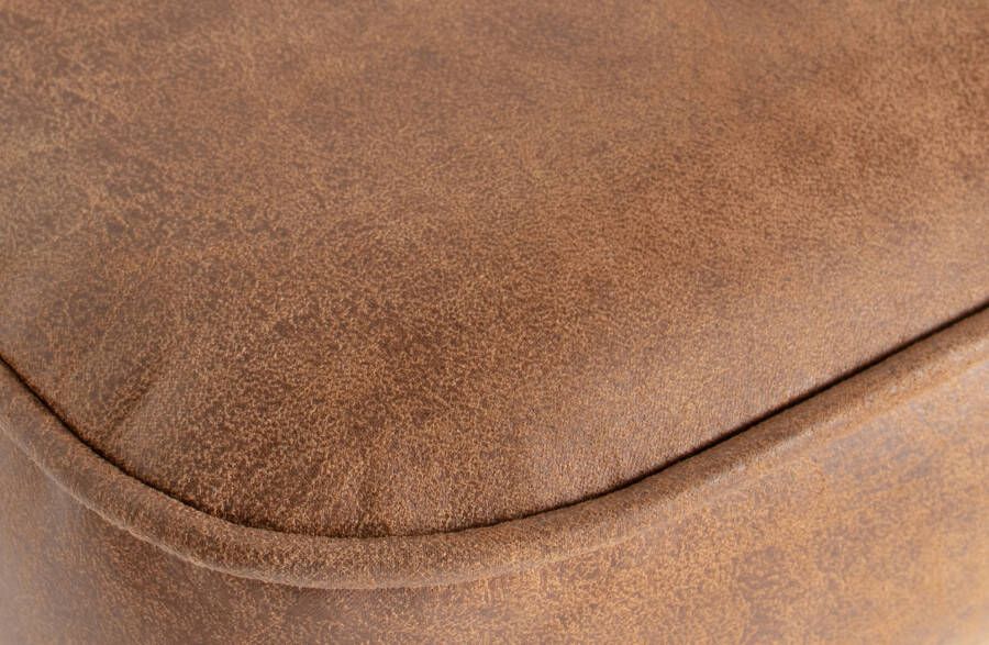 BePureHome Barkruk 'Vogue' (zithoogte 80cm) Leder kleur Cognac