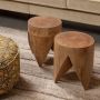 BePureHome Bijzettafel Trunk Mangohout Set van 3 stuks Ø30cm Naturel Rond - Thumbnail 2