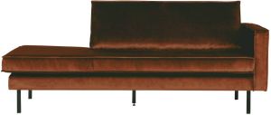 BePureHome Daybed 'Rodeo' Rechts Velvet kleur Roest
