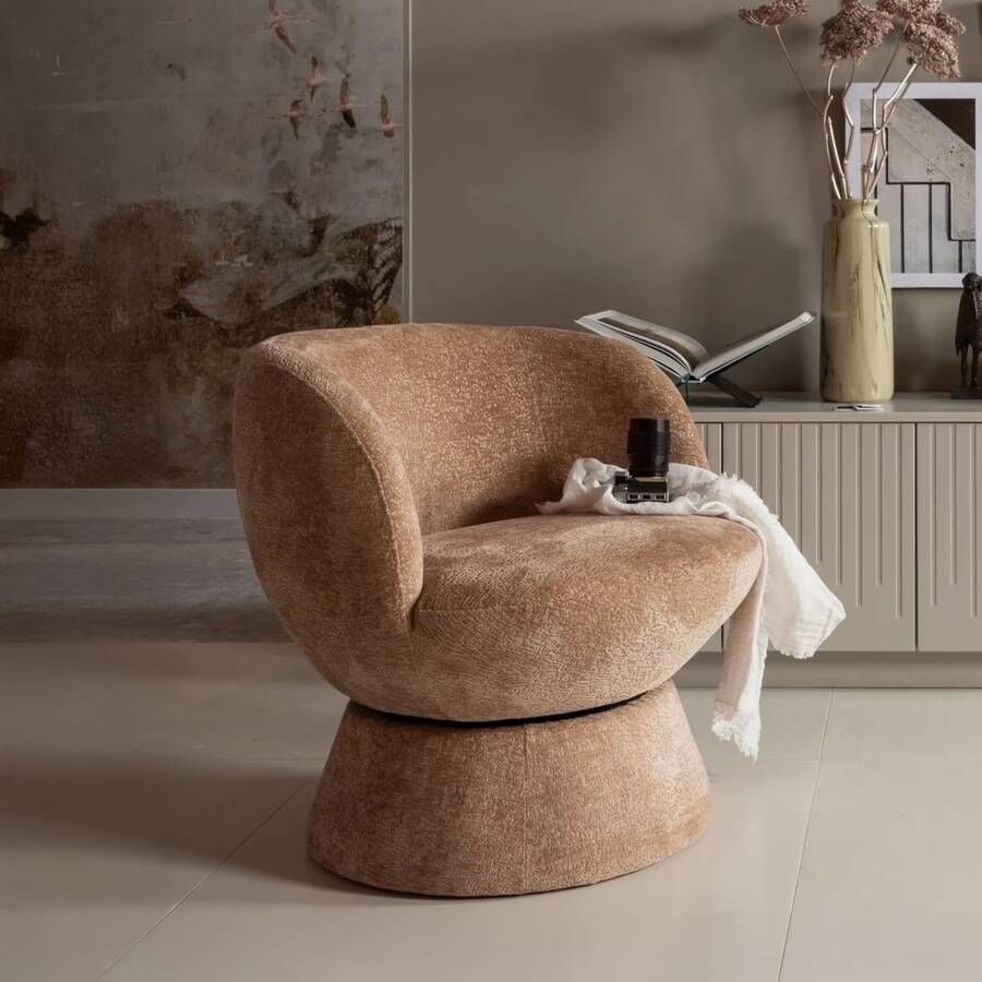 BePureHome Draaifauteuil Shuffle Chenille