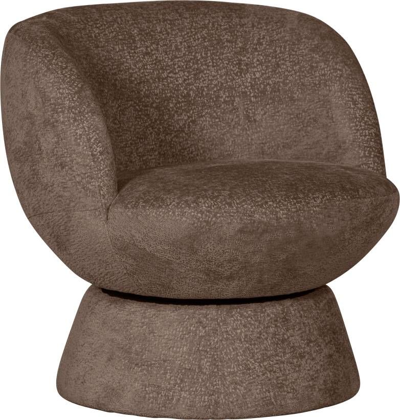 BePureHome Draaifauteuil Shuffle Chenille Espresso