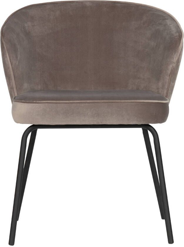 BePureHome | Admit Eetkamerstoel Fluweel Khaki | Zitmeubels eetkamer | Eetkamerstoel - Foto 4