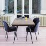 BePureHome Rhombic Eettafel Hout Metaal Naturel 76x180x90 - Thumbnail 2