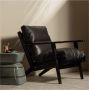 BePureHome Houston Fauteuil Leer- Zwart 86x71x71 - Thumbnail 2