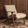 BePureHome Houston Fauteuil Bouclé|Hout Naturel 86x71x71 - Thumbnail 2