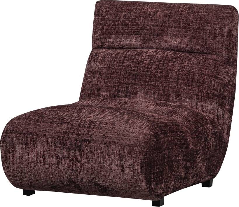 BePureHome Observe Fauteuil Chenille Aubergine 82x75x96 - Foto 2