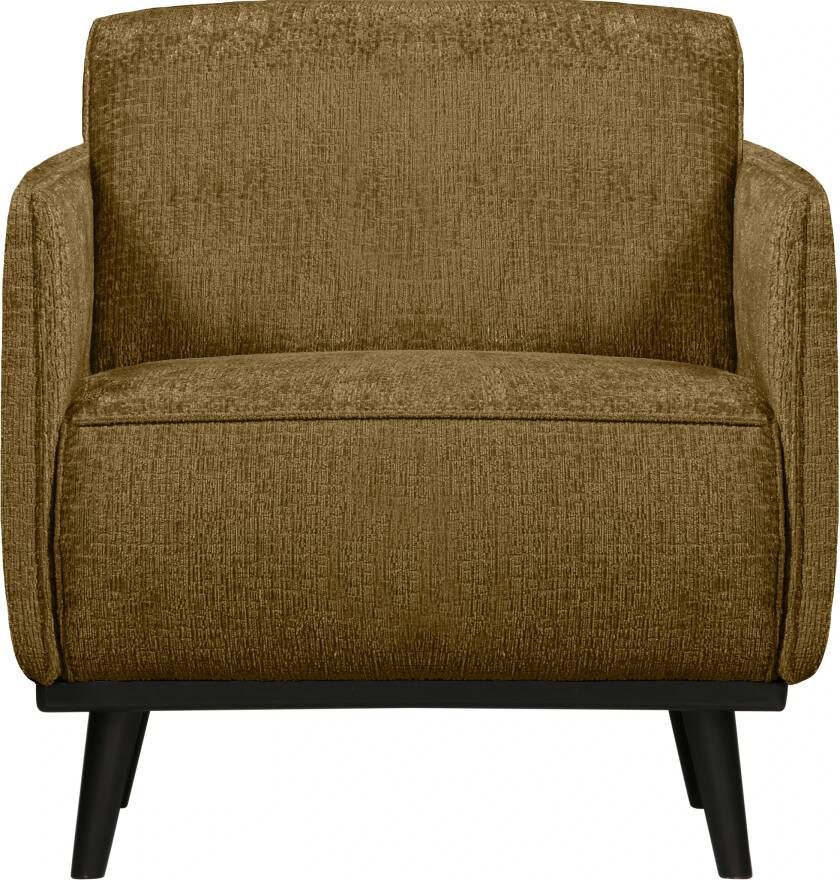 BePureHome Fauteuil Statement Met Armleuning Structure Velvet Brass