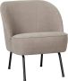 BePureHome Vogue Fauteuil Geweven stof Zand 69x57x70 - Thumbnail 1