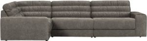 BePureHome Hoekbank Date Vintage-stof 316cm Grijs