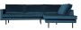 WOOOD Hoekbank Rodeo Rechts Velvet Blauw BePureHome - Thumbnail 2