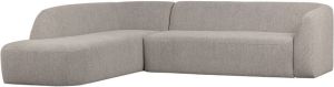 BePureHome Hoekbank 'Sloping' Links kleur Off White Melange
