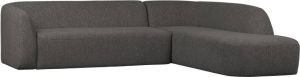 BePureHome Hoekbank 'Sloping' Rechts kleur Antraciet Melange