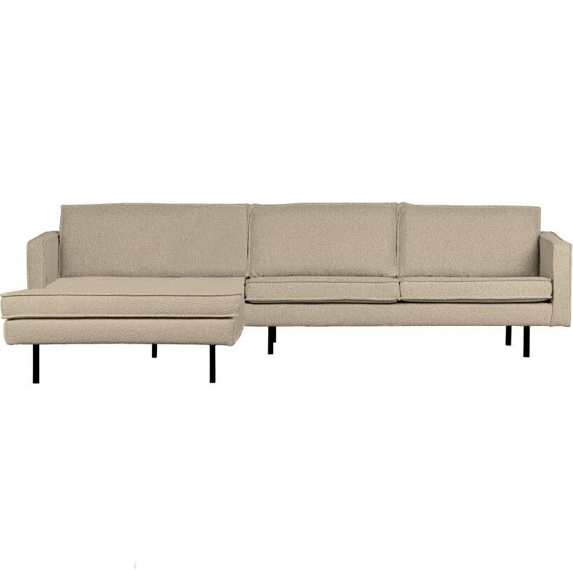 BePureHome Loungebank Rodeo Links Bouclé Beige