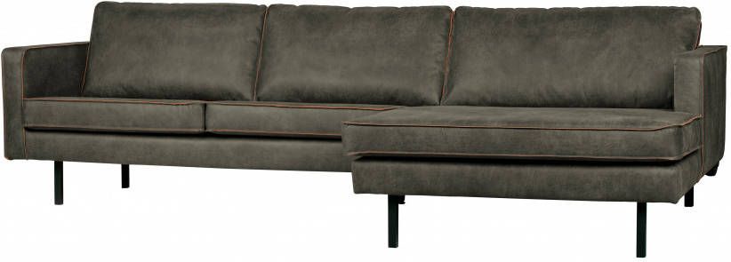 BePureHome | Rodeo Chaise Longue Rechts Army | Zitmeubels woonkamer | Hoekbank - Foto 2