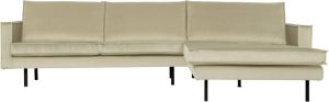 BePureHome Loungebank 'Rodeo' Rechts Velvet kleur Pistache