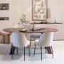 BePureHome Organische Eettafel Roundly Mangohout 200 x 100cm Walnoot - Thumbnail 2