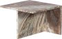 WOOOD Salontafel Xhail met een royale tafelblad van marmer h 35 cm x b 50 cm - Thumbnail 3