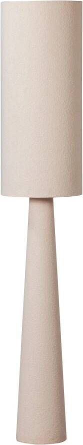 Loft vloerlamp xl metaal boucle naturel 187xo35cm