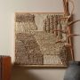 BePureHome Wanddeco Speck Jute Katoen Multiekleur 1x60x60 - Thumbnail 2