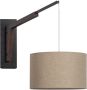 BePureHome Brim Wandlamp Met Kap Hout Naturel 47x88x38 - Thumbnail 2