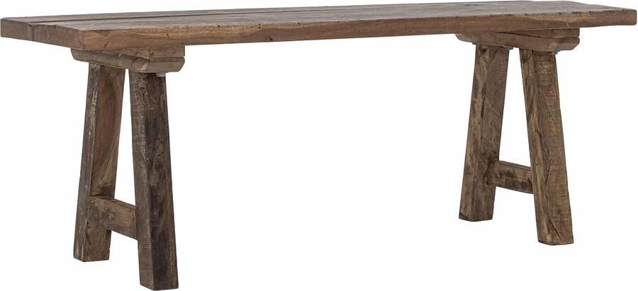Bloomingville Bankje Brosse old wood 120cm Bruin
