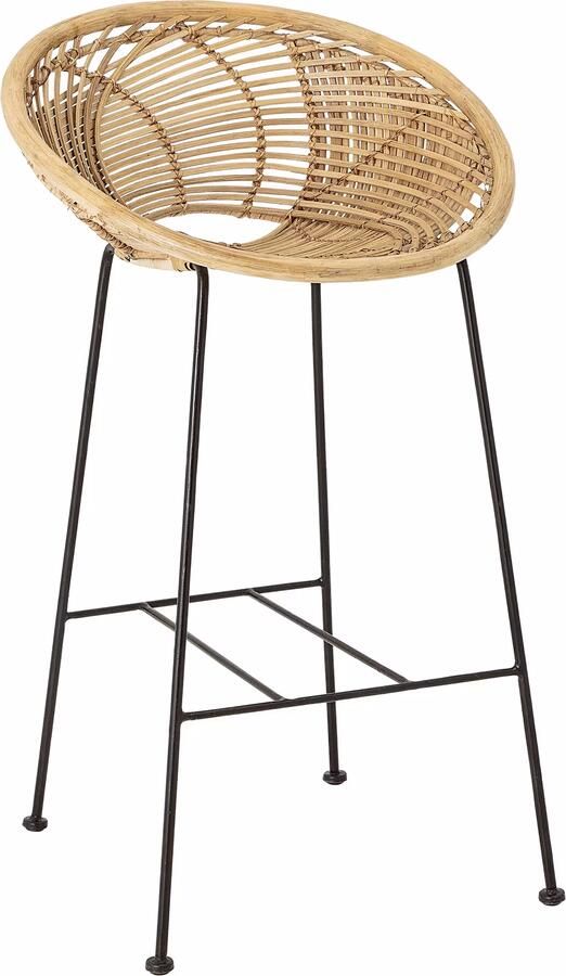 Bloomingville Barkruk Yonne Rotan (zithoogte 72cm) Naturel