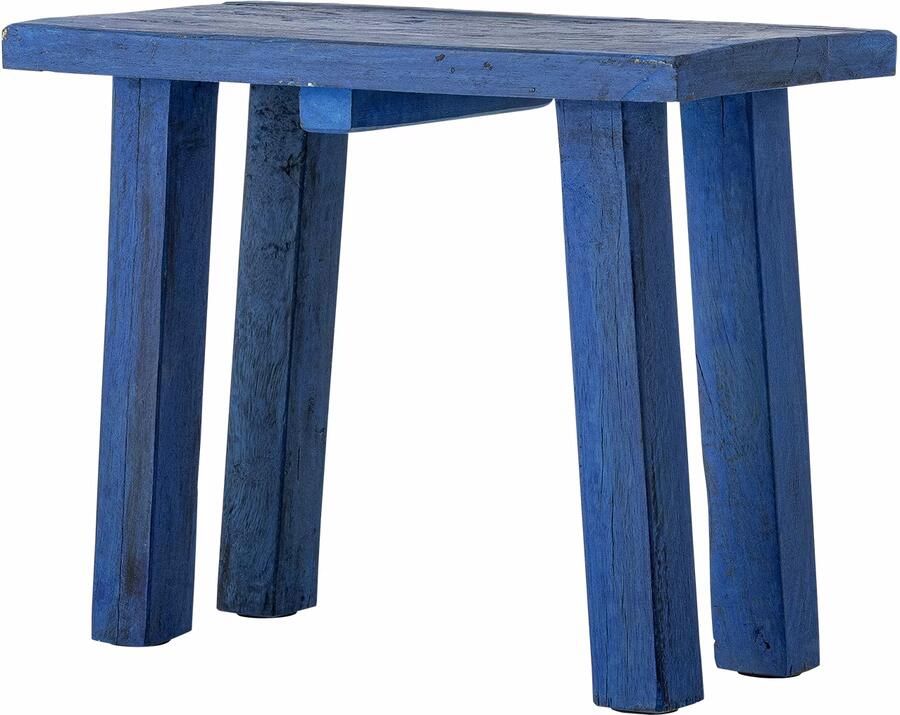 Bloomingville Bijzettafel Porir Gerecycled hout 30 x 18cm Blauw