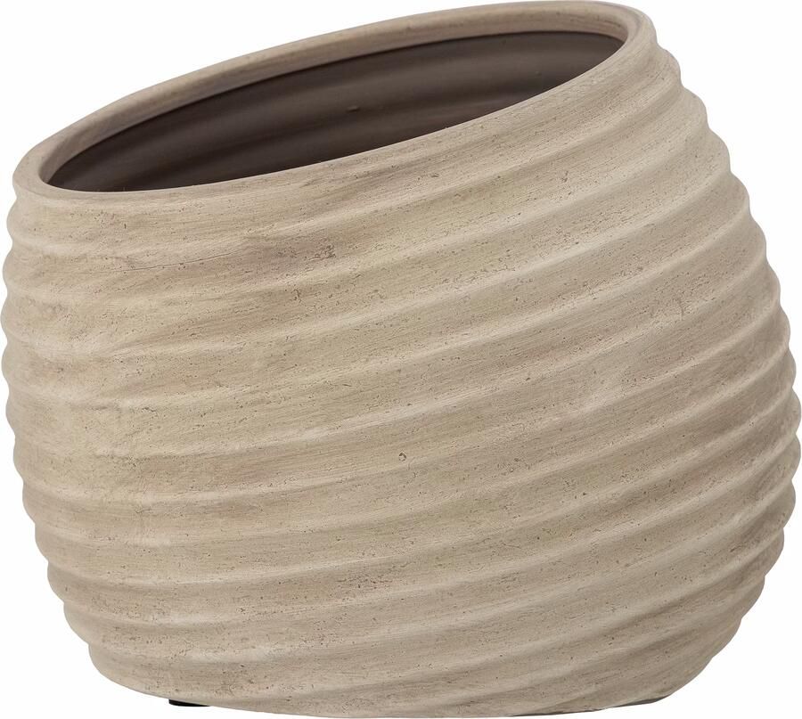 Bloomingville Bloempot Cimmy Terracotta 19cm hoog Bruin